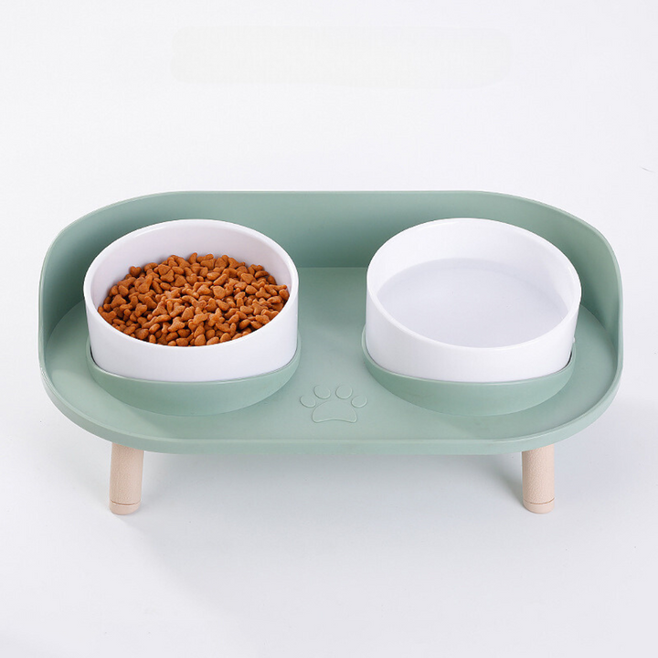 Double Bowl Cat Feeder