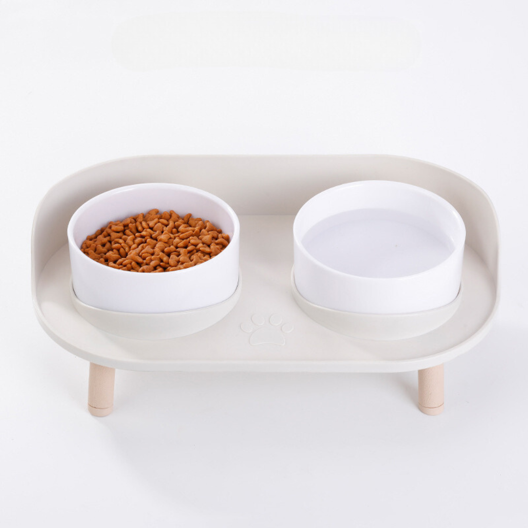 Double Bowl Cat Feeder