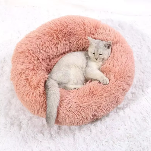 Plush Round Cat Bed